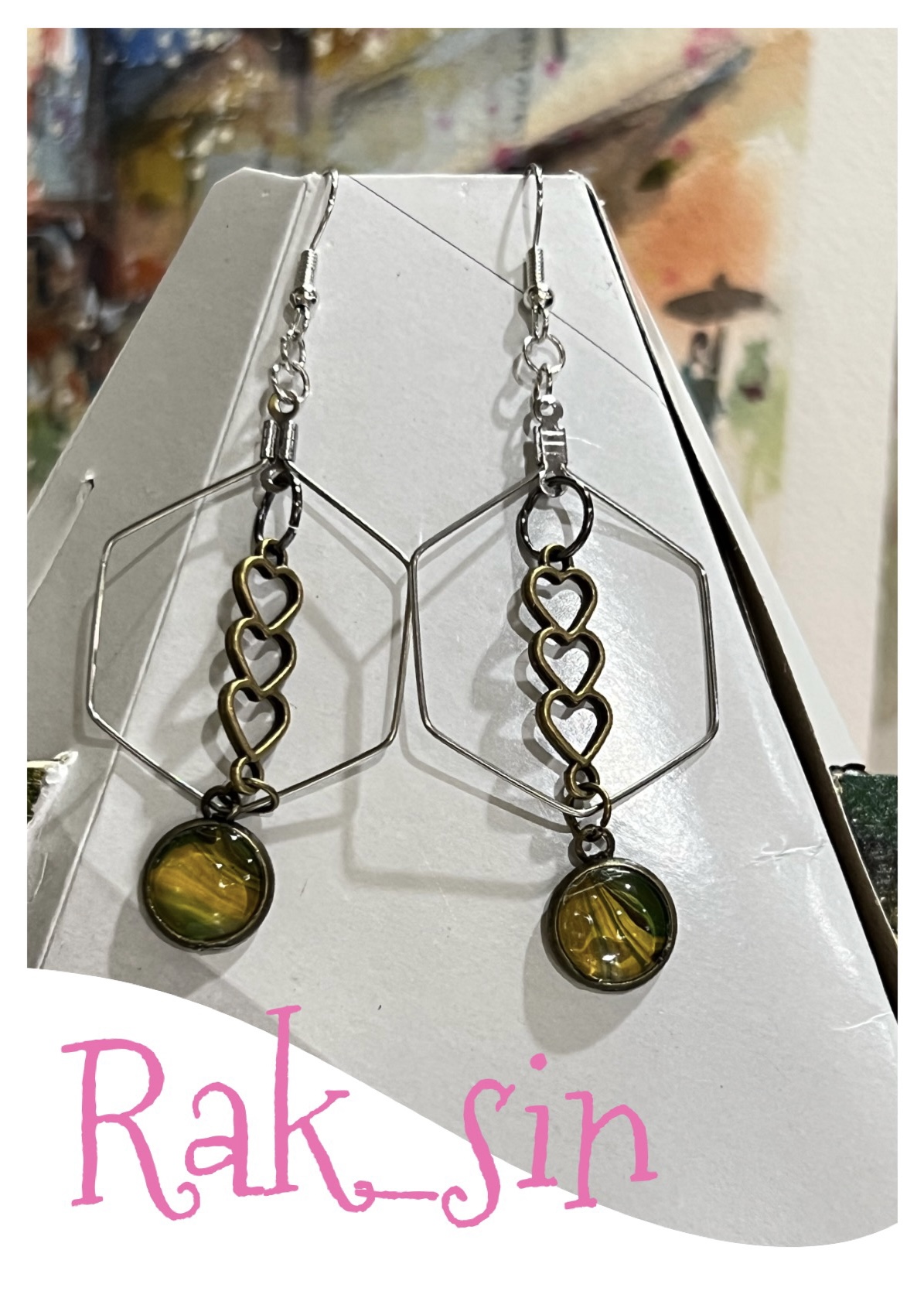 JWE-Earring#TY-L2-22-ขนมชั้น