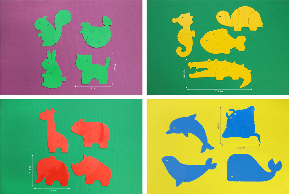 ขนาด เกมจิ๊กซอว์รูปสัตว์ ET-595 ET-596