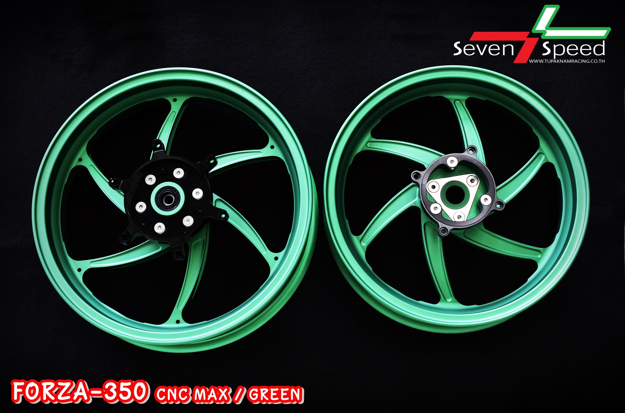 CNC MAX FORZA-350 สีด้าน ล้อแม็ก forza350 sevenspeed - งานตรงรุ่น ไม่ต้องแปลงรถ - งานไทยแท้ เกรดพรีเมี่ยม - ผลิตจากวัตถุดิบคุณภาพสูงด้วยเครื่องจักรที่ทันสมัย - ชิ้นงานมีความละเอียดสวยงาม - มีความสวยงาม แข็งแรง ทนทาน ราคา 9,800 บาท