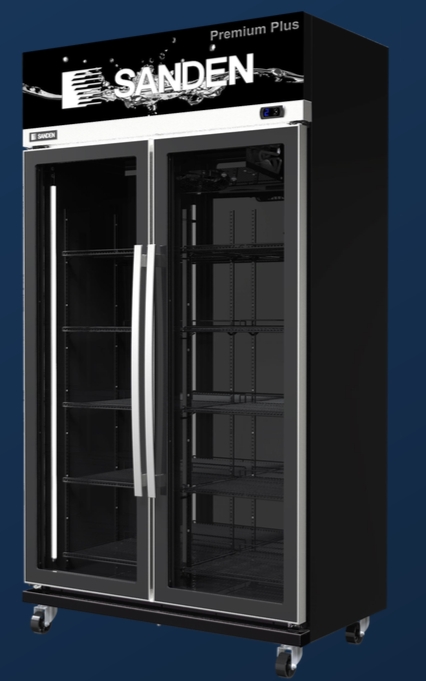 ตู้แช่เครืองดื่ม 2 ประตู Sanden intercool YEM-1105P ขนาด 800ลิตร