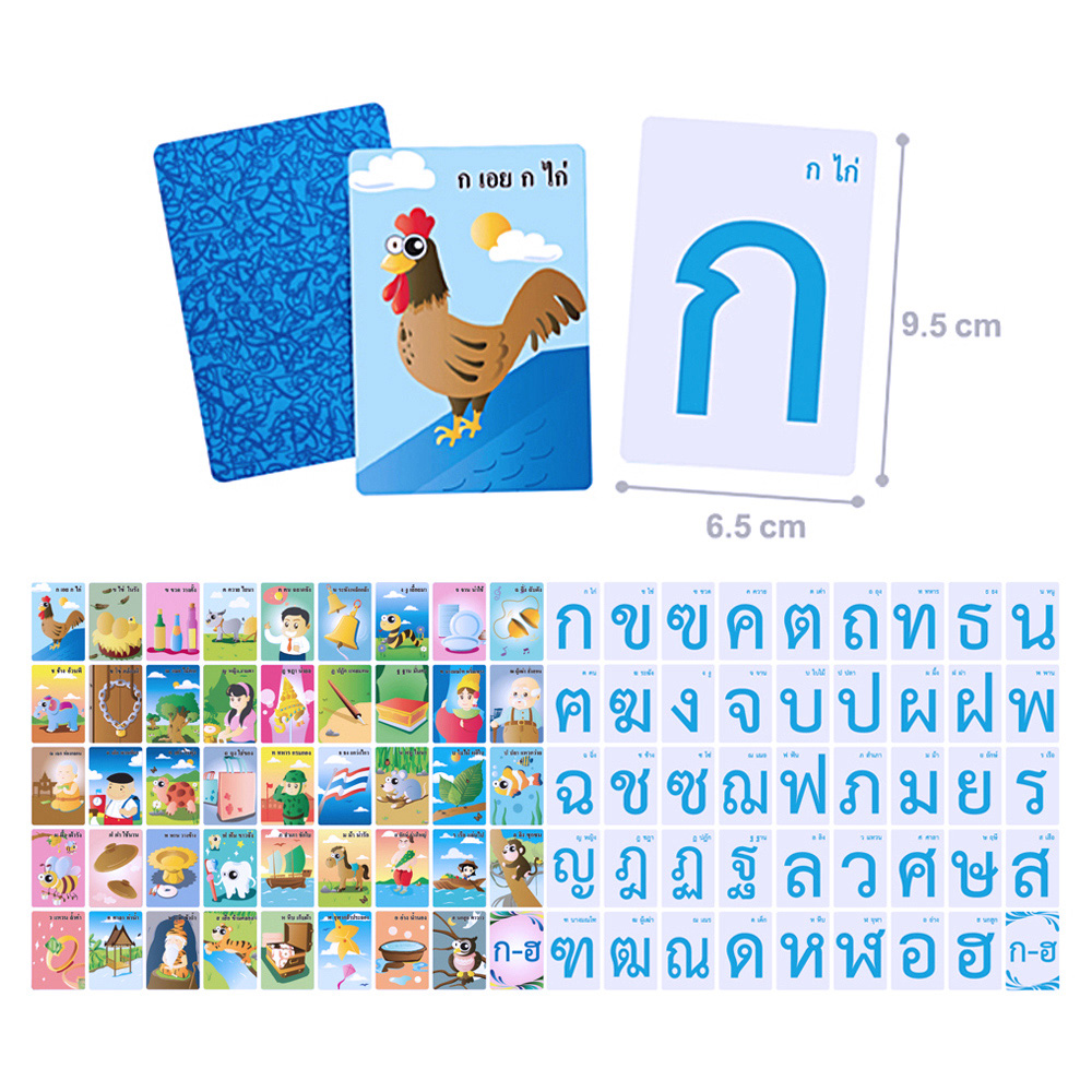 ชุดบัตรคำ Flashcards บัตรเสริมปัญญา ก-ฮ ET-200