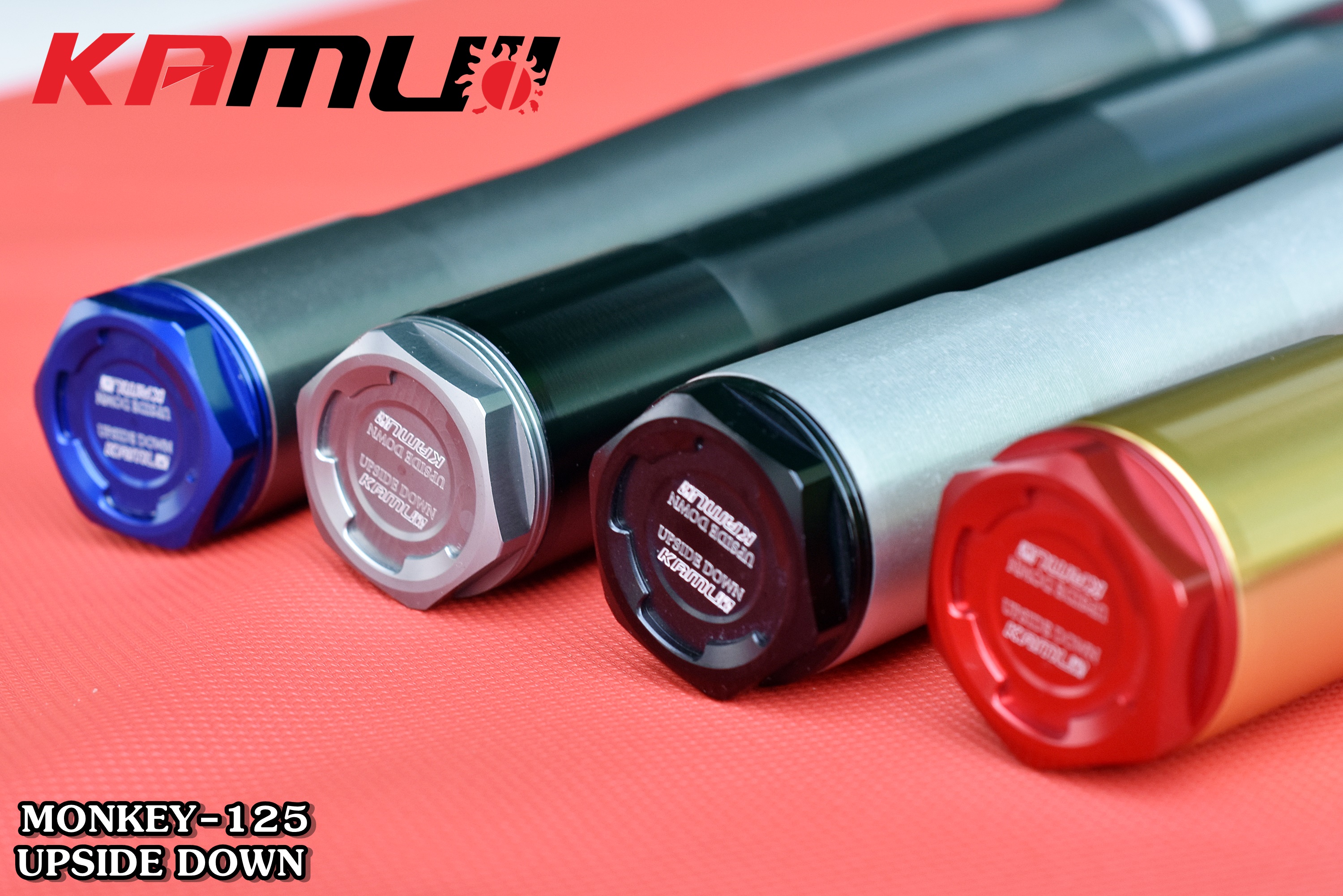 UPSIDE DOWN MONKEY-125 -หัวโช้ค CNC 3D สำหรับปั๊ม BREMBO 4 POT 100 มิล.