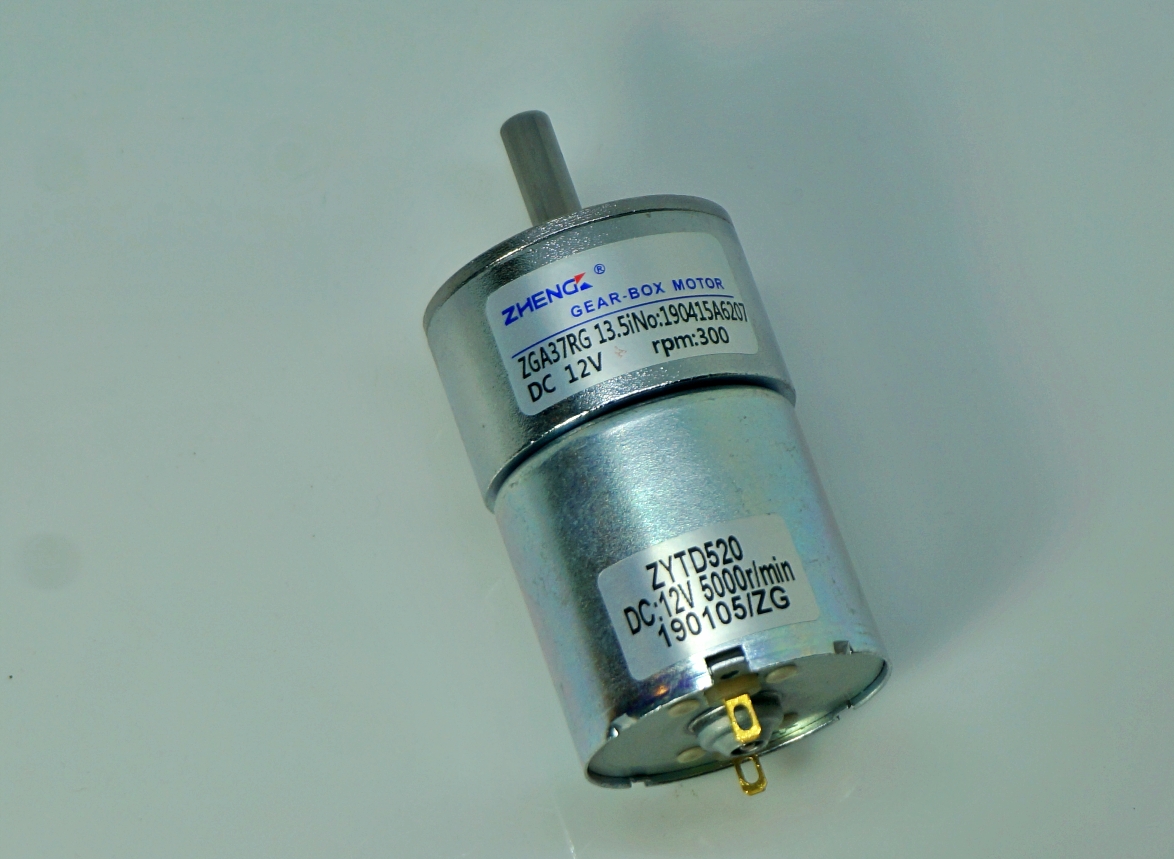 12V DC gear motor แกนตรง (ZGA37RG)