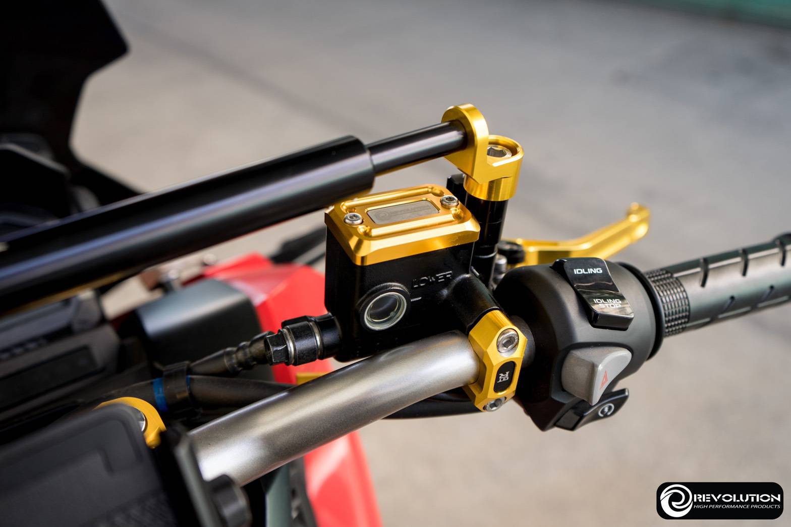 ฝาปิดกระปุกดิสเบรคบน 2 ชั้น Revolution premium Adv-150 Forza 300 new ปี.2018-20