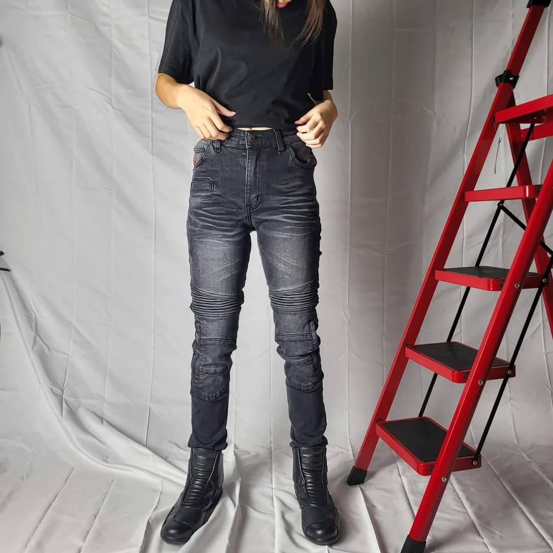 กางเกงยีนส์การ์ด ผู้หญิง MANTA DENIM FU09W
