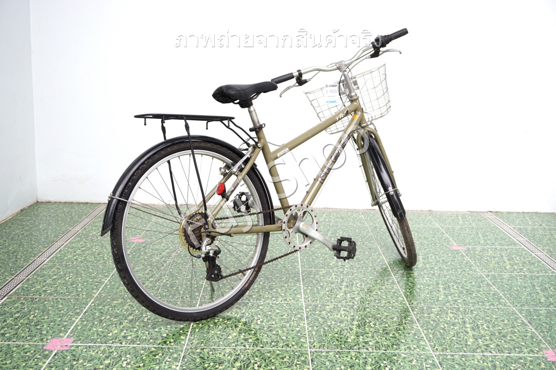 จักรยานแม่บ้านญี่ปุ่น - ล้อ 26 นิ้ว - เกียร์ 7 สปีด - อลูมิเนียม - Louis Garneau TR-II - สีเขียว [จักรยานมือสอง]