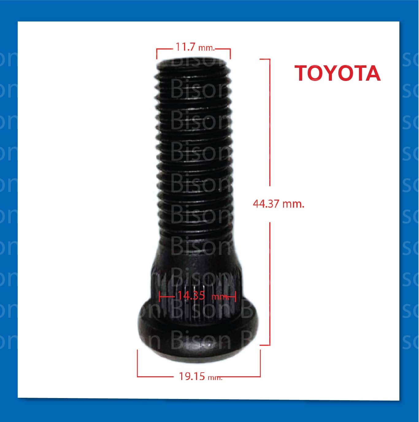 Toyota vigo revo น๊อตล้อ แกนน๊อต รถกระบะ (น๊อตแต่งใช้แทนน๊อตเดิมติดรถ) เกลียว 1.5