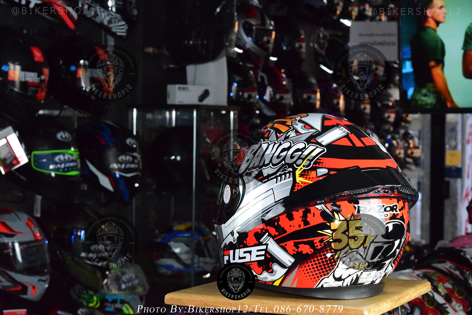 หมวกกันน็อคFuse รุ่น Razor EVO คละสี