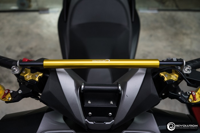 บาร์อเนกประสงค์ ยึดรูกระจก REVOLUTION (มีบู๊ชรอง+น็อตใส่ FORZA 300-350 ADV )