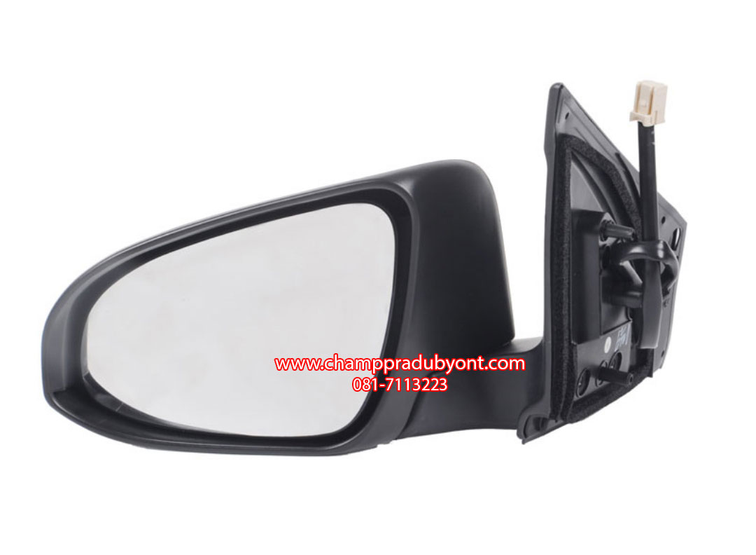 กระจกมองข้างปรับไฟฟ้า TOYOTA YARIS 2013-2016 ดำ 3 สาย