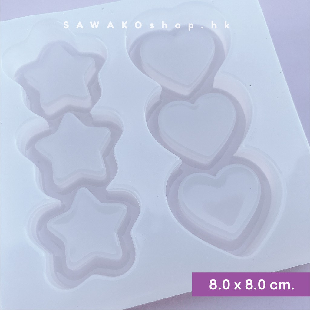 แม่พิมพ์เรซิ่น l triple : stars & hearts