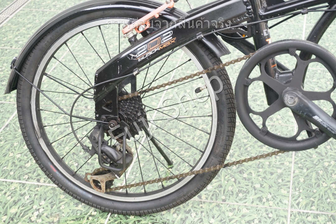 จักรยานพับได้ญี่ปุ่น - ล้อ 20 นิ้ว - มีเกียร์ - อลูมิเนียม - Doppelganger - สีดำ [จักรยานมือสอง]