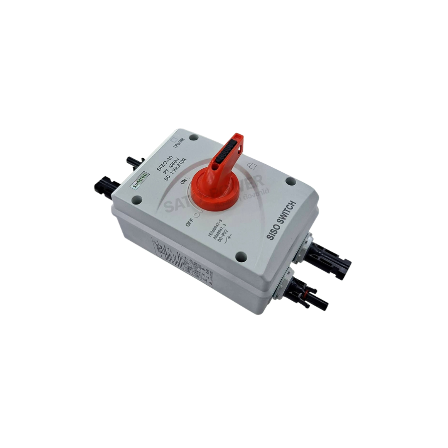 เบรกเกอร์สวิทช์พร้อมกล่องกันน้ำ / DC ISOLATOR SWITCH BOX