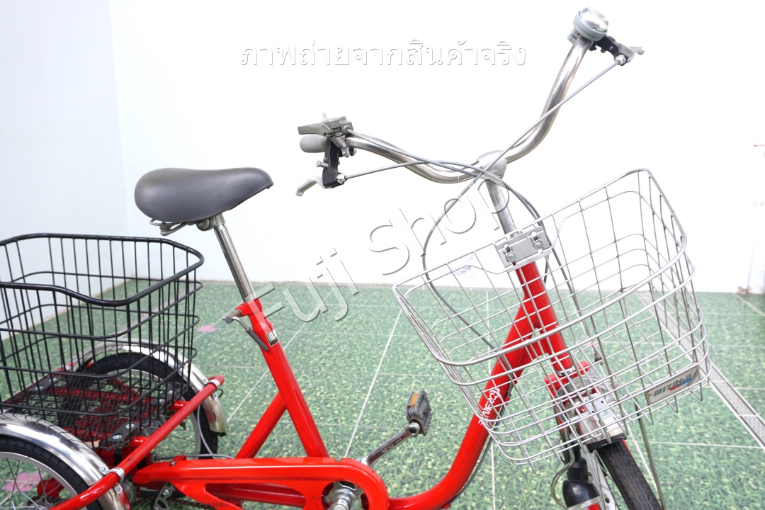 จักรยานสามล้อญี่ปุ่น - ล้อ 20/16 นิ้ว - ไม่มีเกียร์ - Beneroll - สีแดง [จักรยานมือสอง]