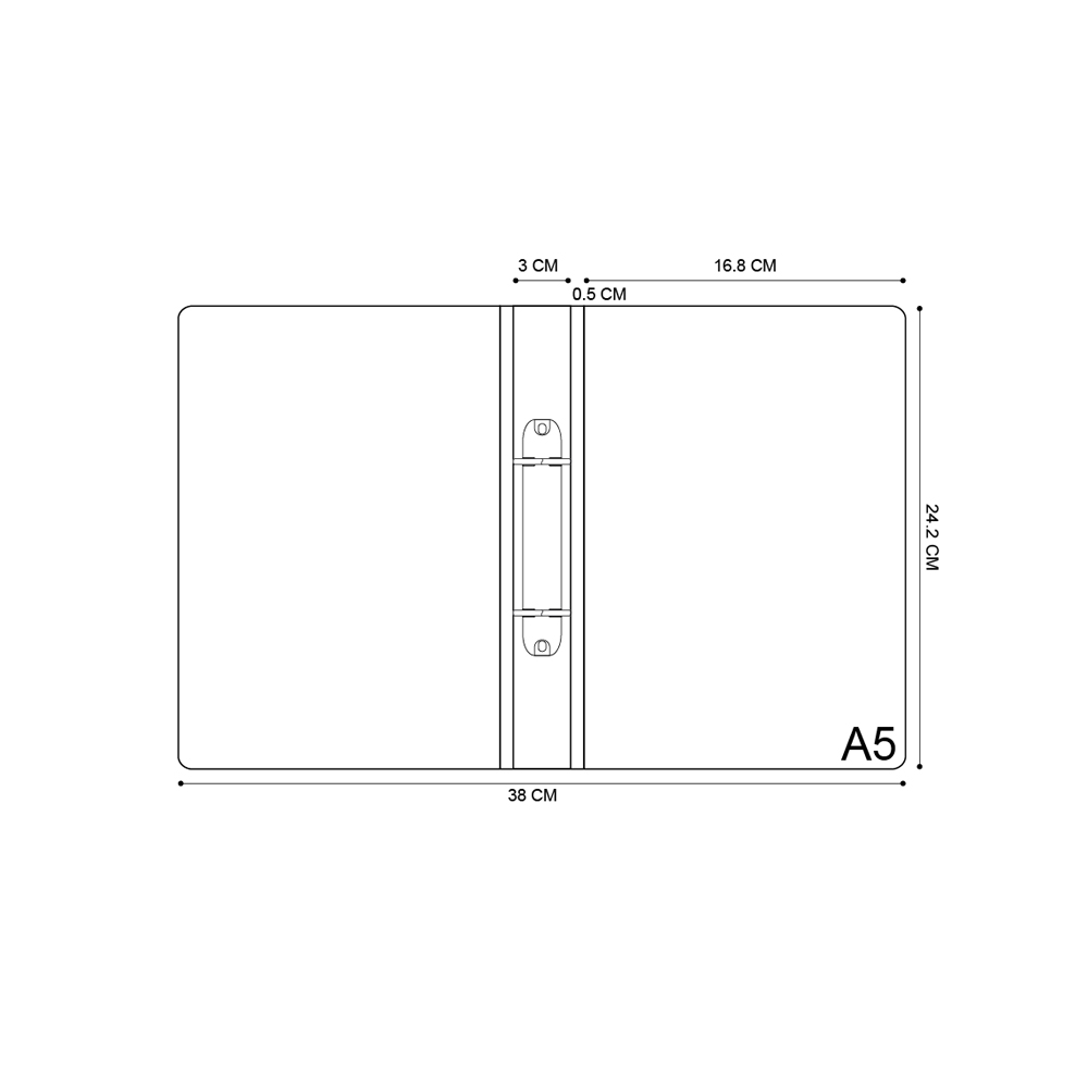 2-Ring Binder PP Foam 1,500 micron Smart Ring Binder