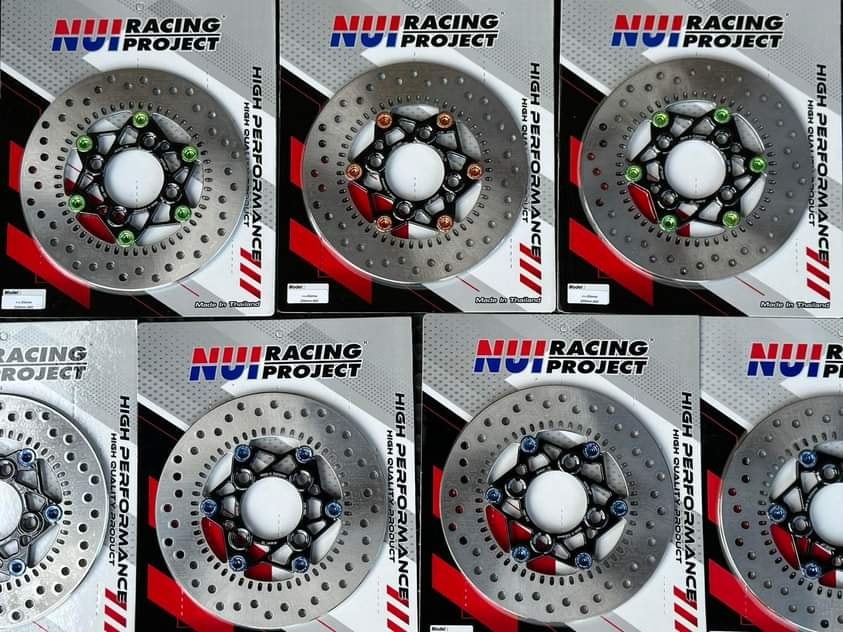 จานแท้ แต่งไส้ Nui racing สำหรับ Giorno + 🔥🔥 • ไส้ดำหมุดแดง • ไส้ดำหมุดส้ม • ไส้ดำหมุดชมพู • ไส้ดำหมุดเขียว • ไส้ดำหมุดน้ำเงิน ราคา2500
