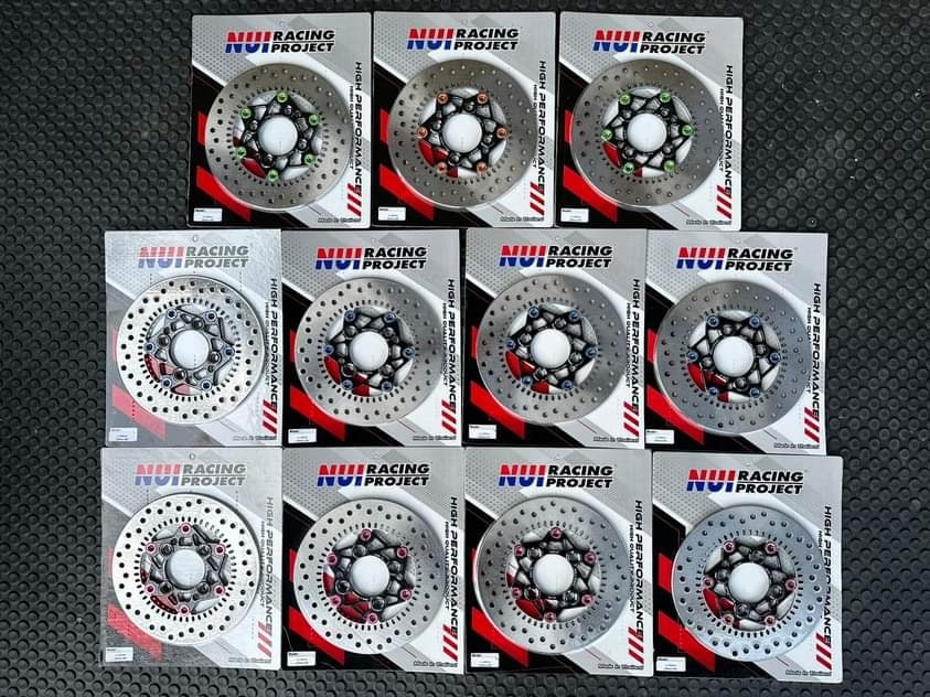 จานแท้ แต่งไส้ Nui racing สำหรับ Giorno + 🔥🔥 • ไส้ดำหมุดแดง • ไส้ดำหมุดส้ม • ไส้ดำหมุดชมพู • ไส้ดำหมุดเขียว • ไส้ดำหมุดน้ำเงิน ราคา2500