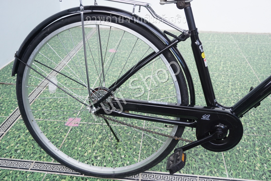 จักรยานแม่บ้านญี่ปุ่น - ล้อ 27 นิ้ว - ไม่มีเกียร์ - สีดำ [จักรยานมือสอง]