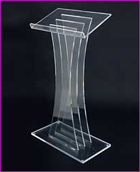 โพเดียมอะครีลิคใส No.PD001(ยอดนิยม)