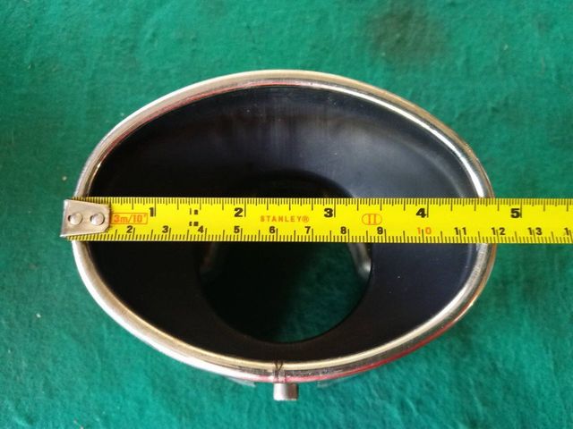 ปลายท่อสแตนเลส ยาว 10 ซม. รูท่อ 5.5 ซม.