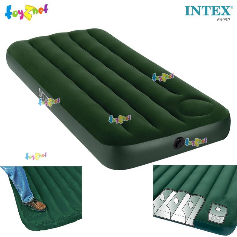 Intex Airbed 2.5ft (Jr. Twin) 0.76x1.91x0.22 m w/Built-in Foot Pump no.66950
