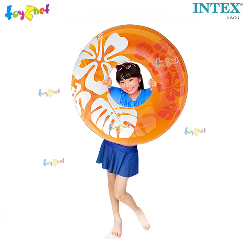 Intex Clear Flower Tube 91 cm. Orange No.59251