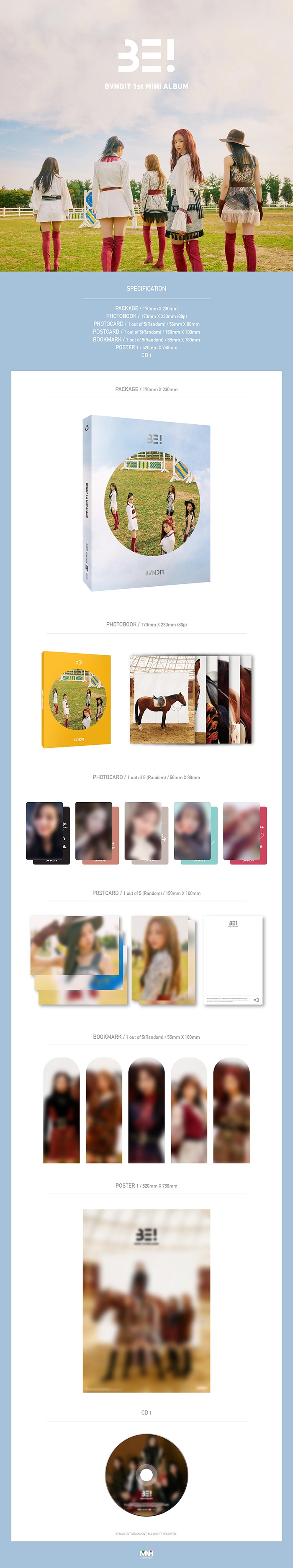 [PRE-ORDER] BVNDIT - 1st Mini Album "BE!"