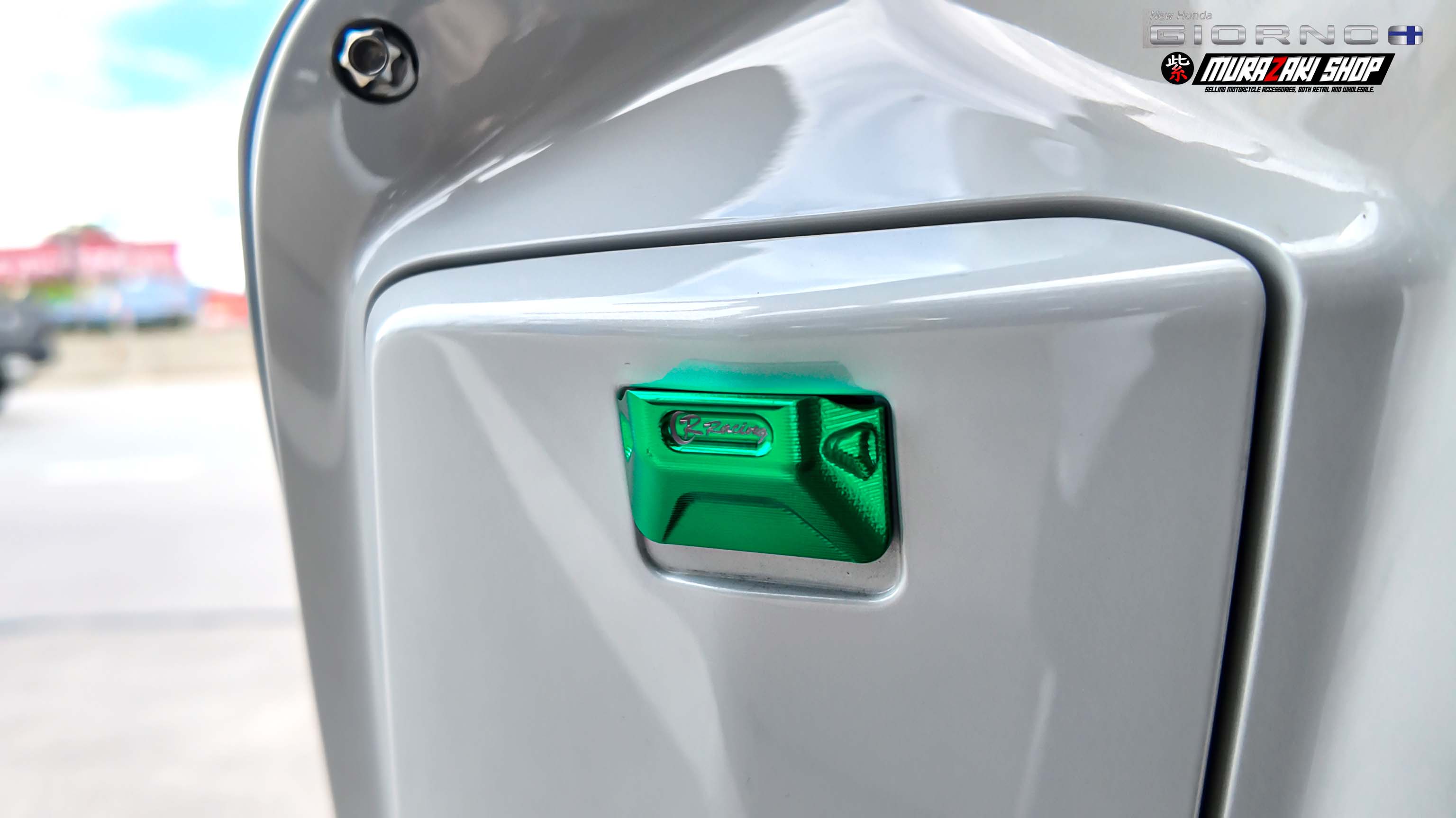 ฝาปิดเก๊ะหน้า CR RACING /CNC Giorno125