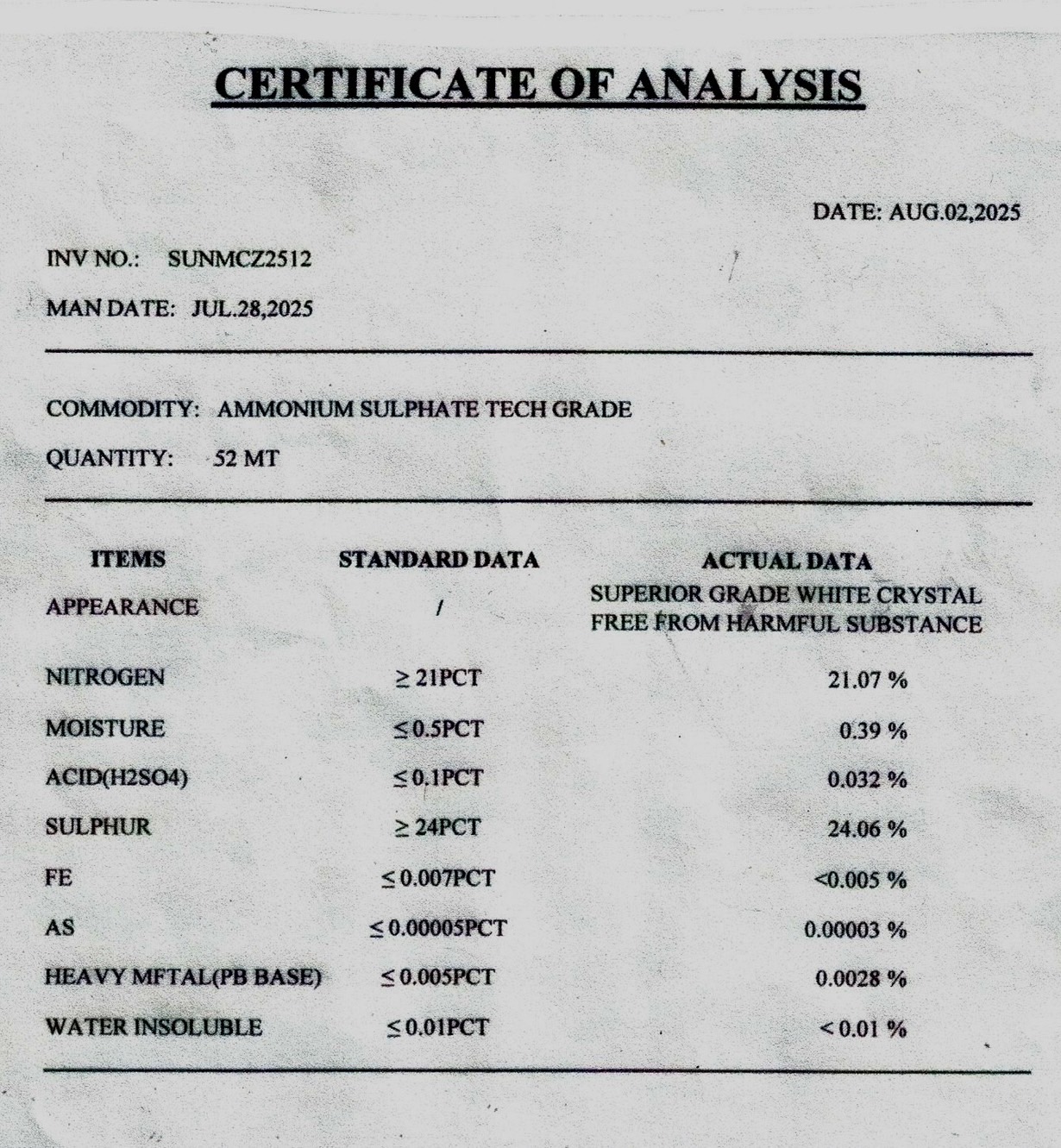 Ammonium Sulfate (NH4)2.SO4 แอมโมเนียมซัลเฟต 21-0-0 แบบเกล็ดใส เกรดอุตสาหกรรม บรรจุ 1 กิโลกรัม(R)
