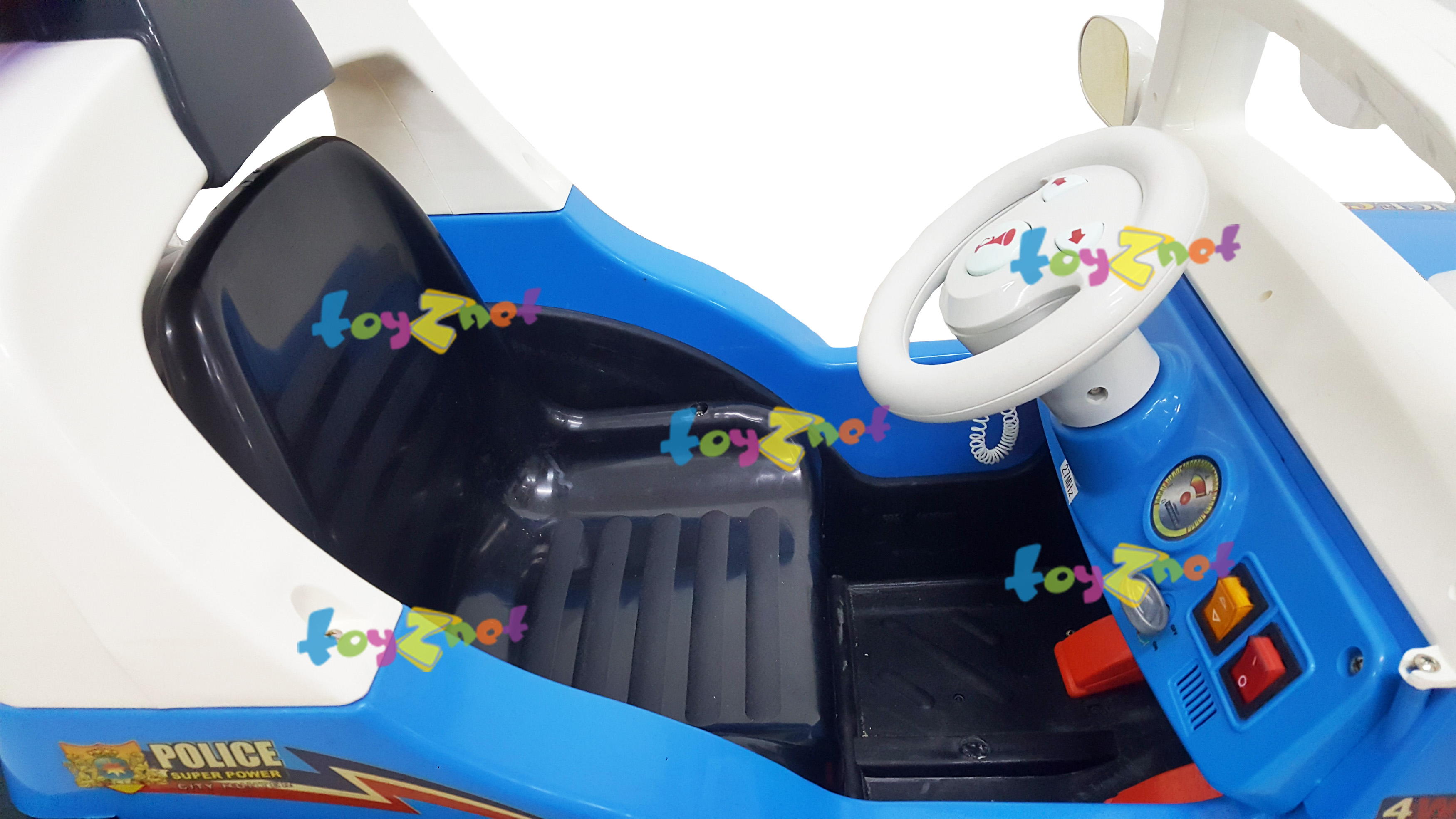 Toyznet Battery Police Jeep Car No.6389A