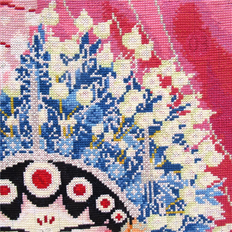 lady-1021 *พร้อมส่ง* ชุดปักครอสติช ลายสาวงามจีน (งานปักเต็มลาย ไม่มีเดินเส้น) ปักครั้งละ 3 เส้นเล็ก ขนาด 59*79 ซม.ผ้าครอสติช 11CTพิมพ์ลายปักบนผ้า ไหมคอตตอน 25 สี ผังลาย เข็ม