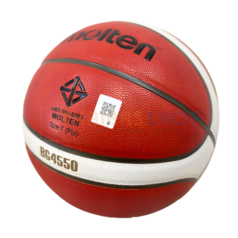 (ของแท้ 100%) บาสเกตบอล ลูกบาสเกตบอล Molten รุ่น BG4550 ผลิตมาหนังคล้าย GG7X บาสหนัง PU size7 ของแท้ มีมอก.