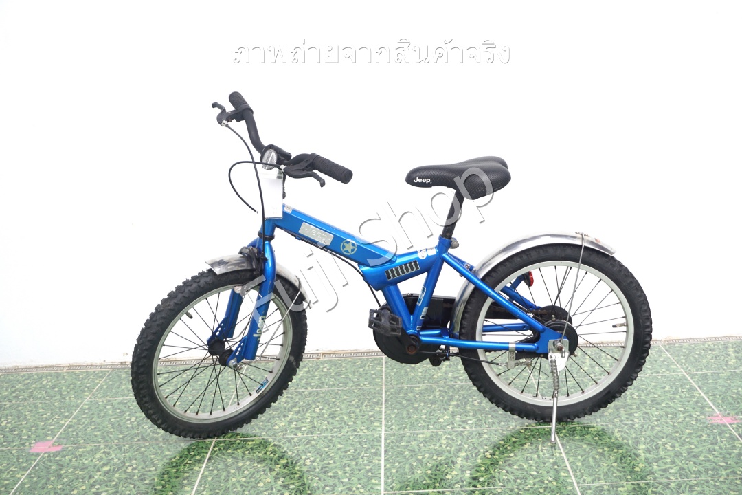 จักรยานเด็กญี่ปุ่น- ล้อ 18 นิ้ว - ไม่มีเกียร์ - Jeep - สีน้ำเงิน [จักรยานมือสอง]