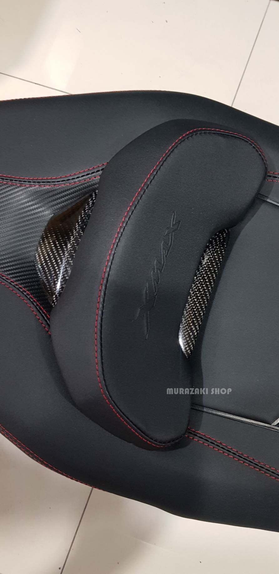 เบาะโครงเทียมทรงSport carbon YAMAHA X-MAX 300 หน่อยวัดด่าน โครงเทียม ขายขาด 4500 บาท