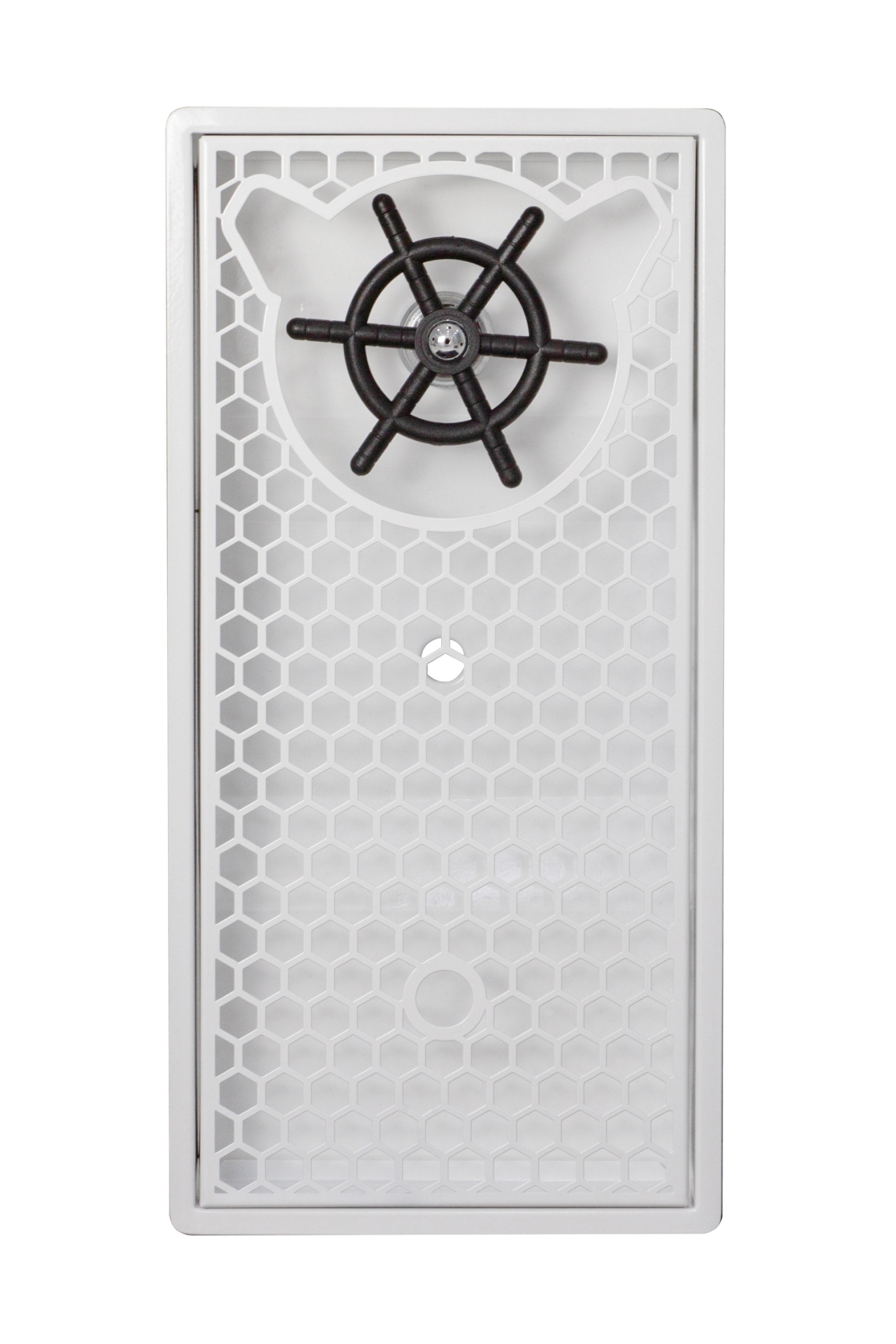 Rinser ที่ฉีดล้างแก้ว 1 หัวฉีดหัวหมี ลายรังผึ้ง สีขาว