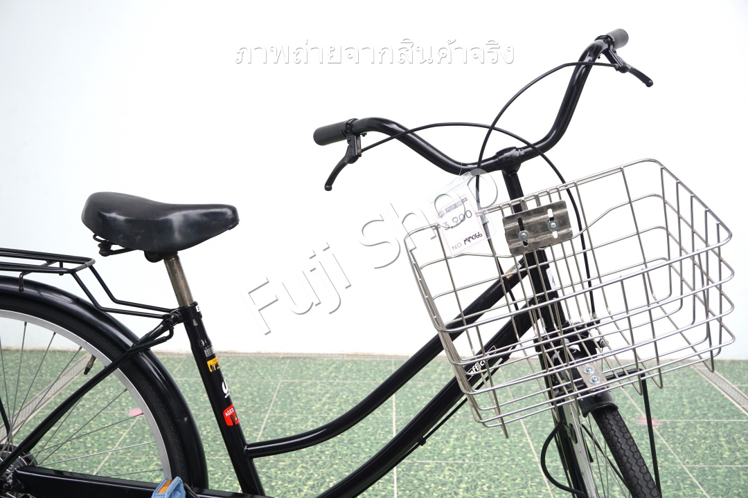 จักรยานแม่บ้านญี่ปุ่น - ล้อ 26 นิ้ว - ไม่มีเกียร์ - สีดำ [จักรยานมือสอง]