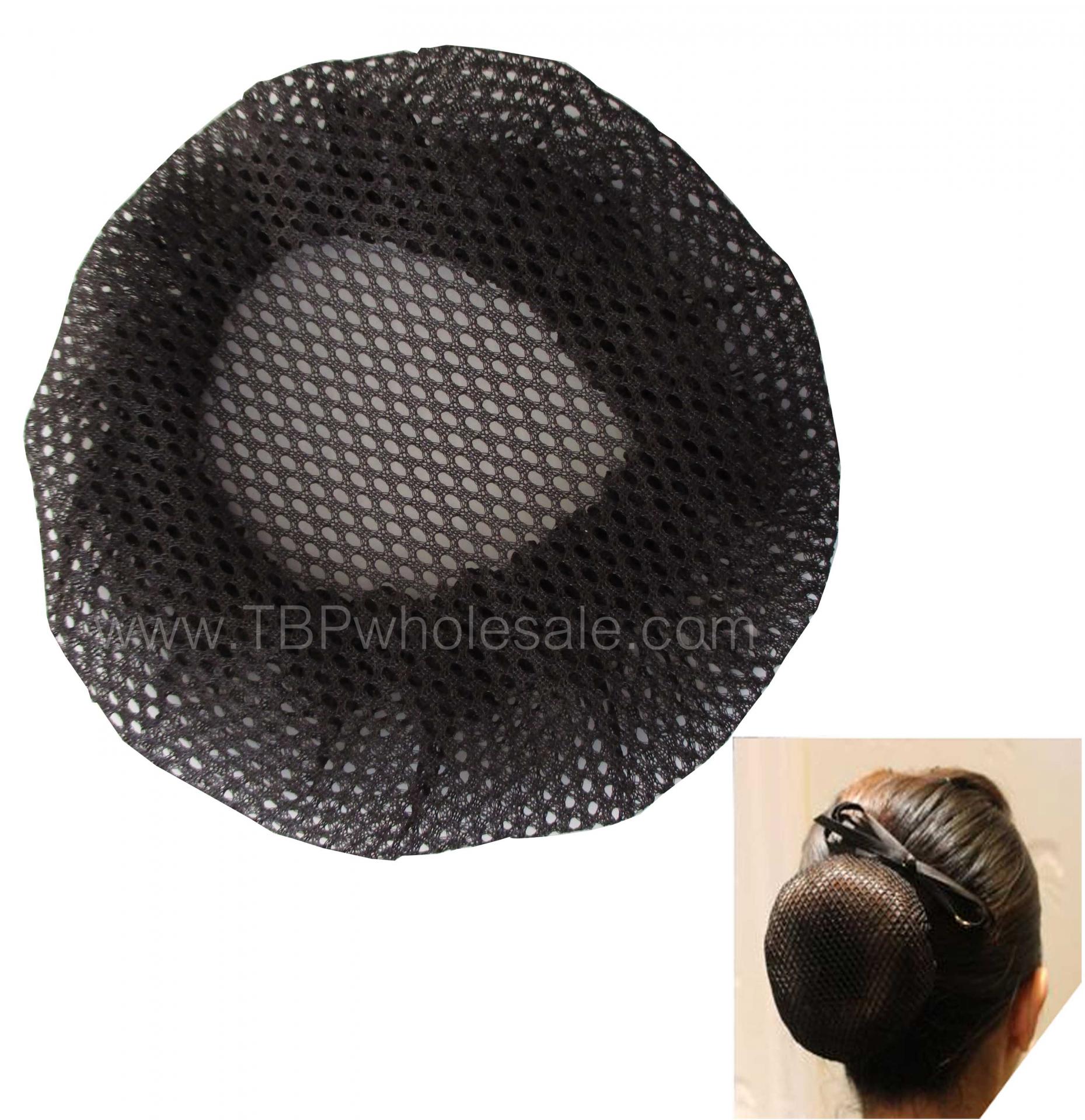 HF-511===ราคาส่ง 9 บาทต่อใบ ขั้นต่ำ 100 ใบ เน็ตตาข่ายยางยืดคลุมผมมวยสีดำ (ไซส์ผู้ใหญ่ เส้นผ่าศูนย์กลาง 5 นิ้ว) Tel:0810110084/023972066