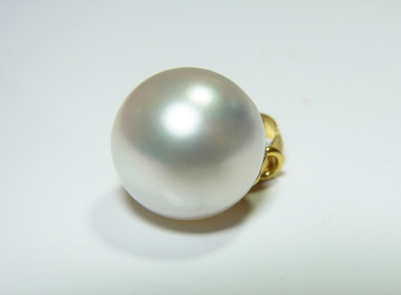 จี้ไข่มุก south sea 9-10 มิล ตัวเรือน 18k สีขาว เกรด AAA