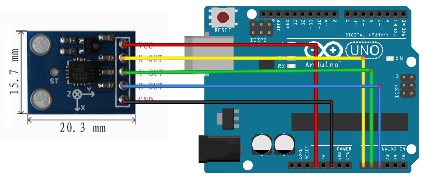GY-61 3-axis Accelerometer Module (ADXL335)