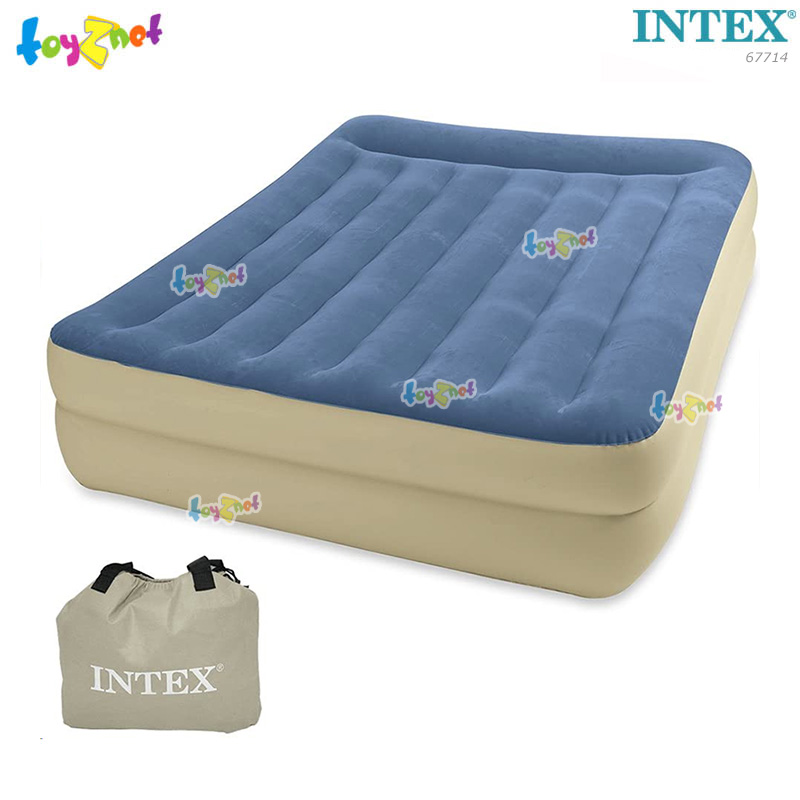 Intex Pillow Rest Raised Airbed w/Built-in AC Electric Pump - Queen no.67714