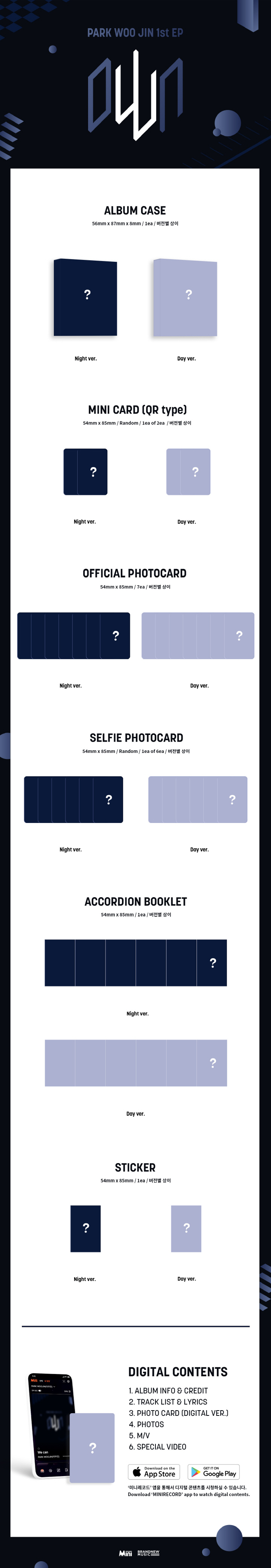 [PRE-ORDER] AB6IX - 1st EP Album "oWn" (Platform ver.)