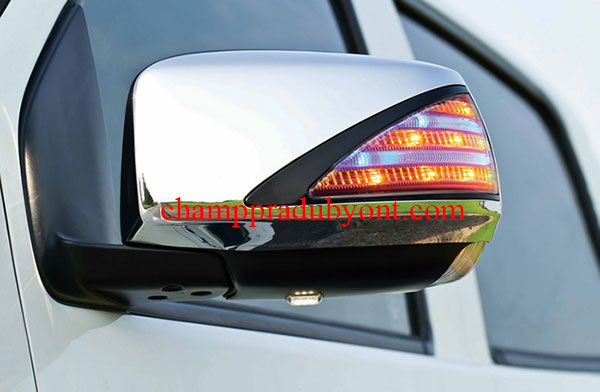 ครอบกระจกมองข้างมีไฟ CHEVROLET TRAILBLAZER FITT ลายเบนซ์ มีไฟส่องพื้น