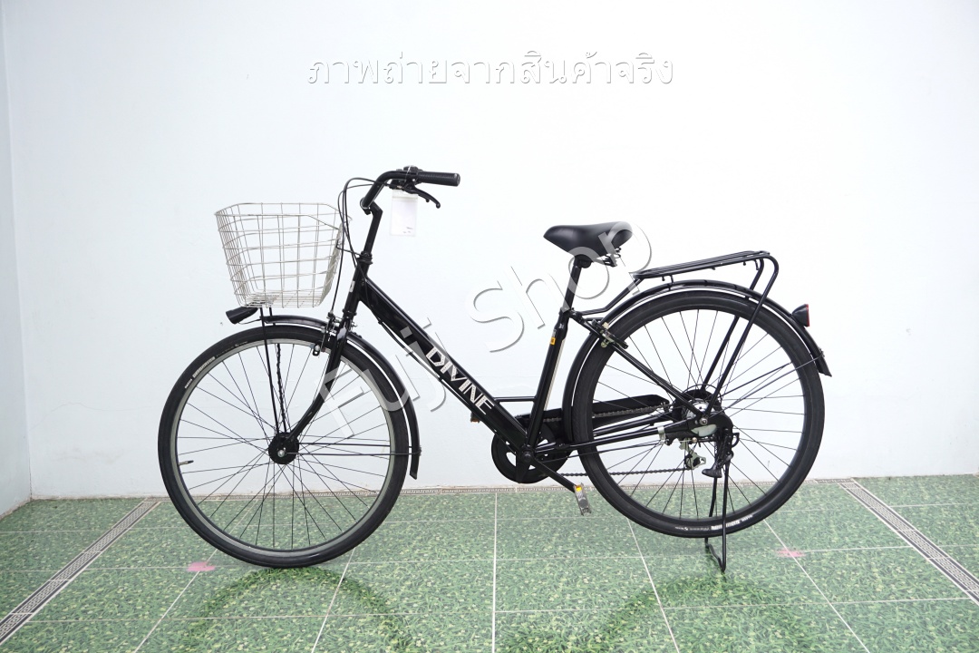 จักรยานแม่บ้านญี่ปุ่น - ล้อ 27.5 นิ้ว - มีเกียร์ - Divine - สีดำ [จักรยานมือสอง]