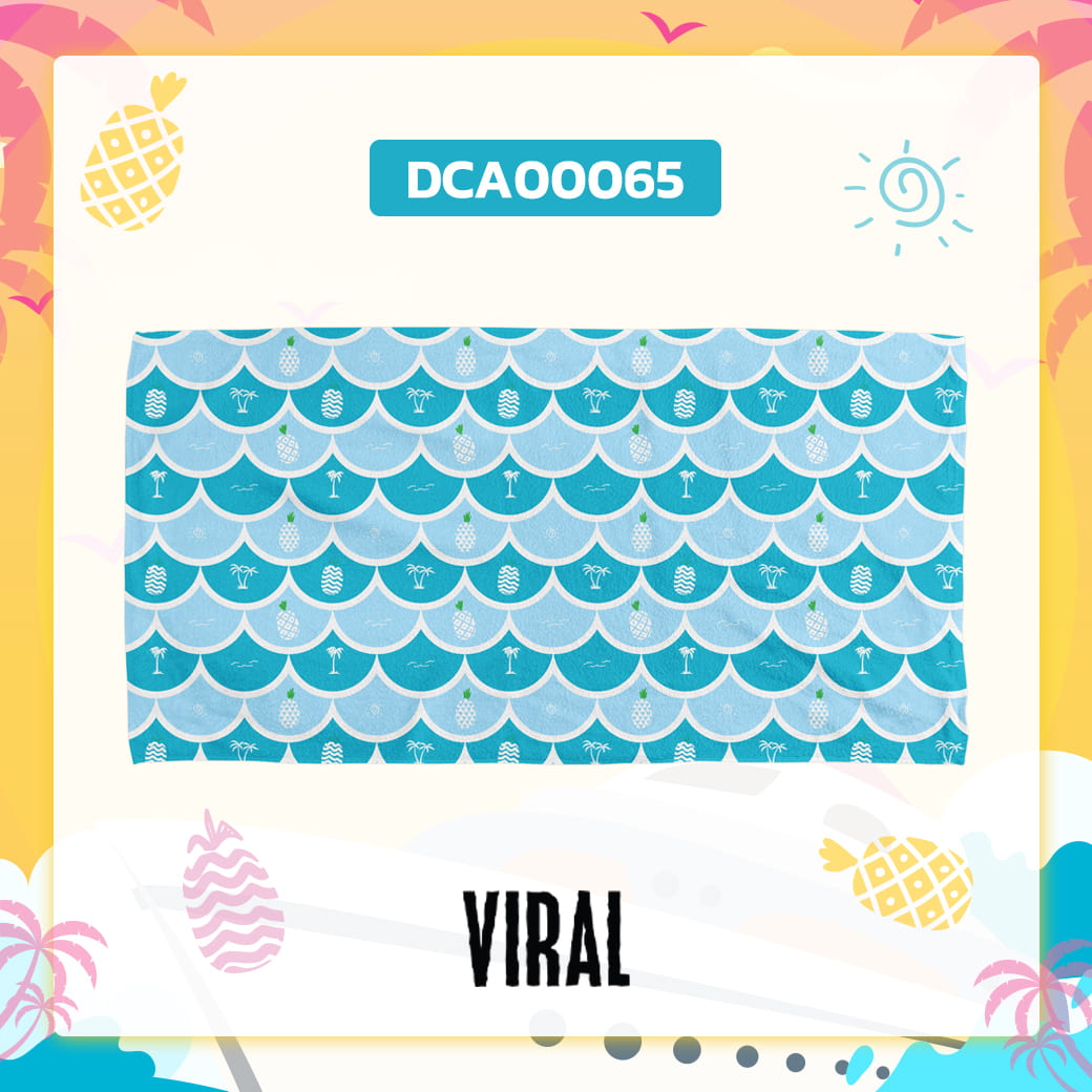 ผ้าเช็ดตัว พิมพ์ลาย Summer Cruises รหัส DCA00065 #ผ้าเช็ดตัว #SummerCruises #Viral #SHOPTER