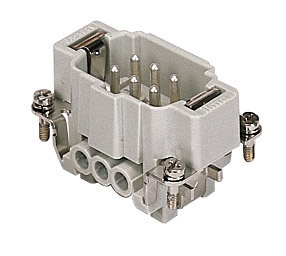 ILME รุ่น CNEM 06 T Male Insert heavy duty connector 6P 16A 500V size 47.27
