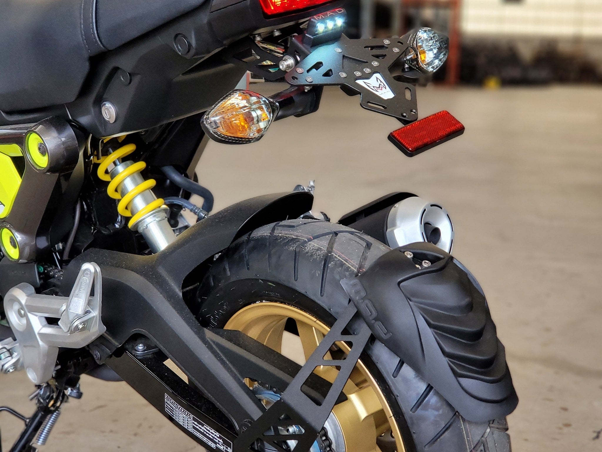 กันดีดขาคู่ M.A.D สำหรับรถ GROM MSX,Z125,KSR "สวยเท่ห์ แข็งแรง มีเอกลักษณ์ ใช้งานได้จริง ราคา990