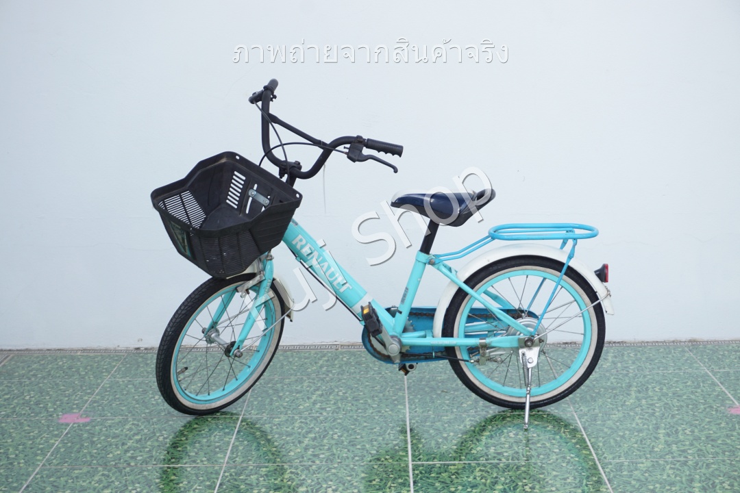 จักรยานเด็กญี่ปุ่น - ล้อ 16 นิ้ว - ไม่มีเกียร์ - Renault - สีฟ้า [จักรยานมือสอง]