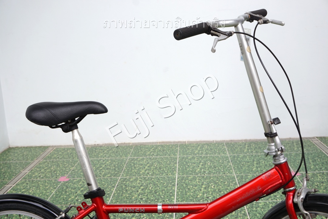 จักรยานพับได้ญี่ปุ่น - ล้อ 20 นิ้ว - ไม่มีเกียร์ - อลูมิเนียม - Panasonic - สีแดง [จักรยานมือสอง]