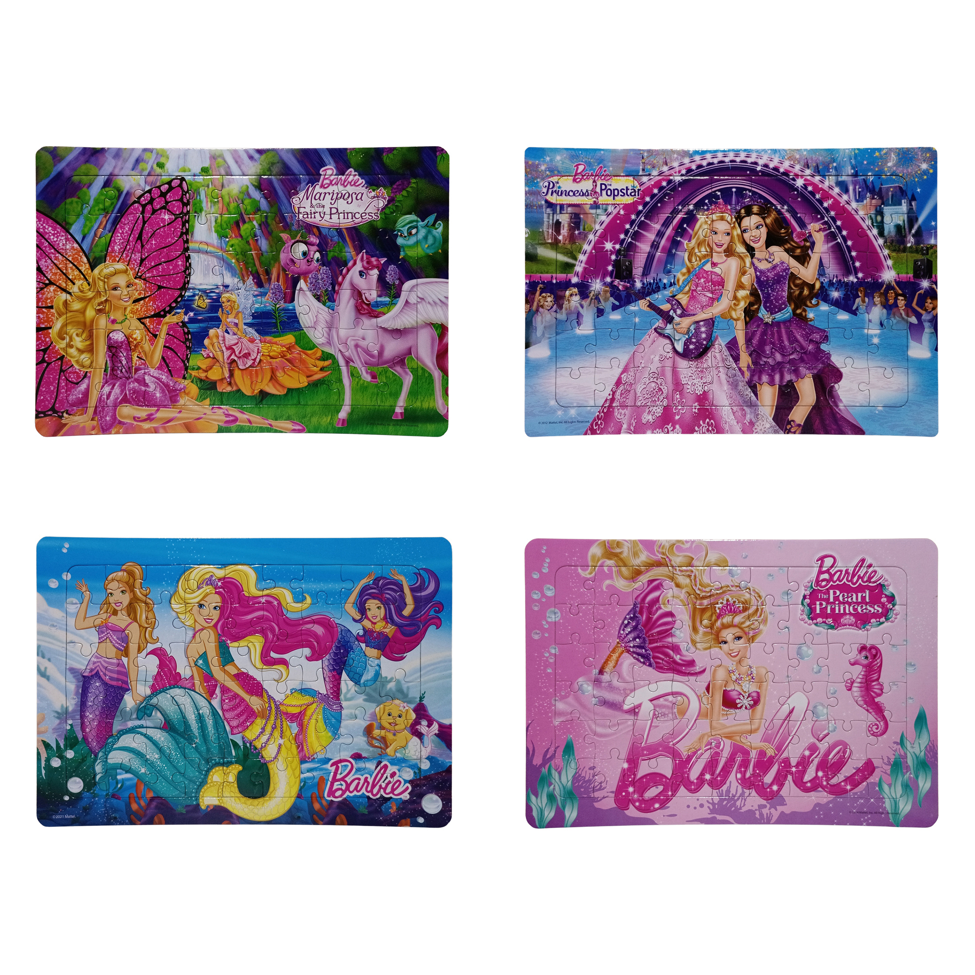 Jigsaw Puzzle 54 ชิ้น ขนาด L Barbie ตัวต่อจิ๊กซอว์ตุ๊กตาบาร์บี้พร้อมถาดรอง ของเล่นเสริมทักษะ Bongkoch MagicLand6