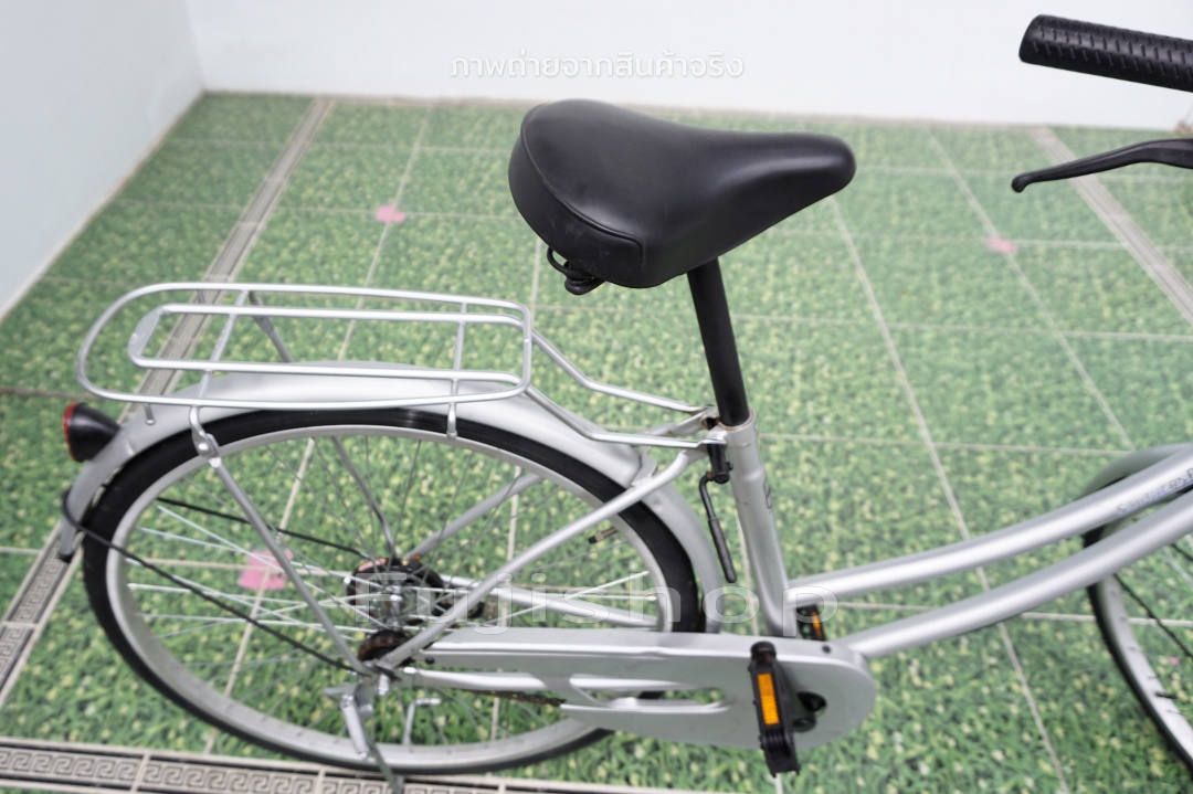 จักรยานแม่บ้านญี่ปุ่น - ล้อ 26 นิ้ว - ไม่มีเกียร์ - สีเทา [จักรยานมือสอง]